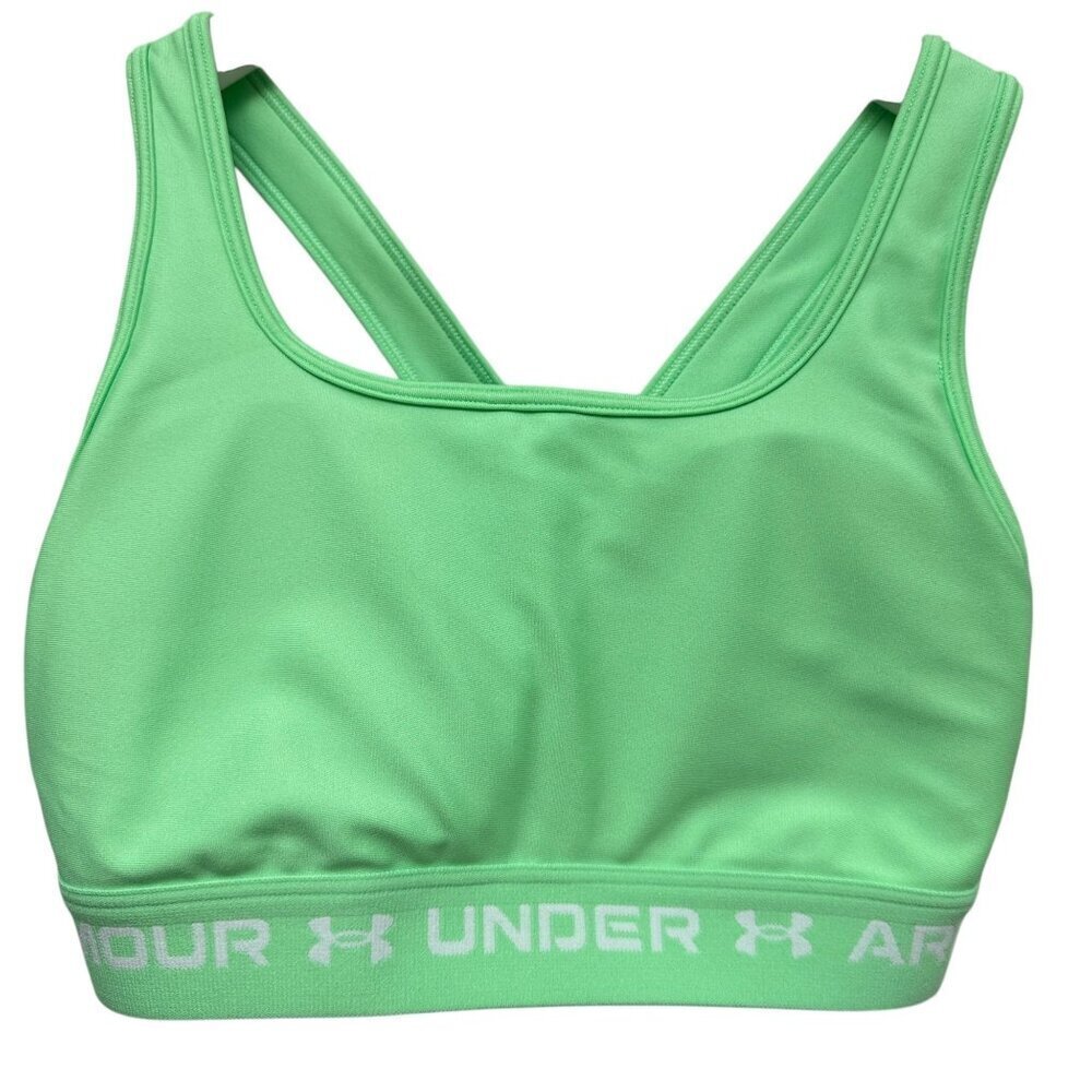 Under Armour Womens Crossback Sports Bra Medium Seafoam Green